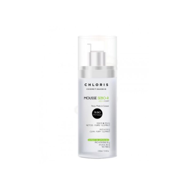 CHLORIS MOUSSE SEBO-R PEAUX MIXTES A GRASSE 150ML