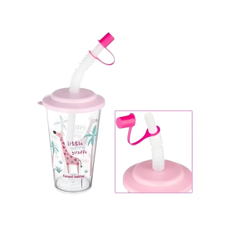 CANPOL TASSE AVEC PAILLE 320 ML REF.4/112