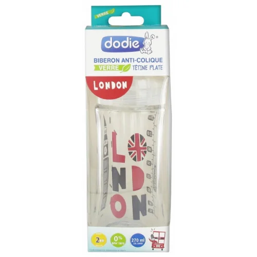 DODIE BIBERON VERRE ANTI COLIQUE MODELE LONDON 270 ML