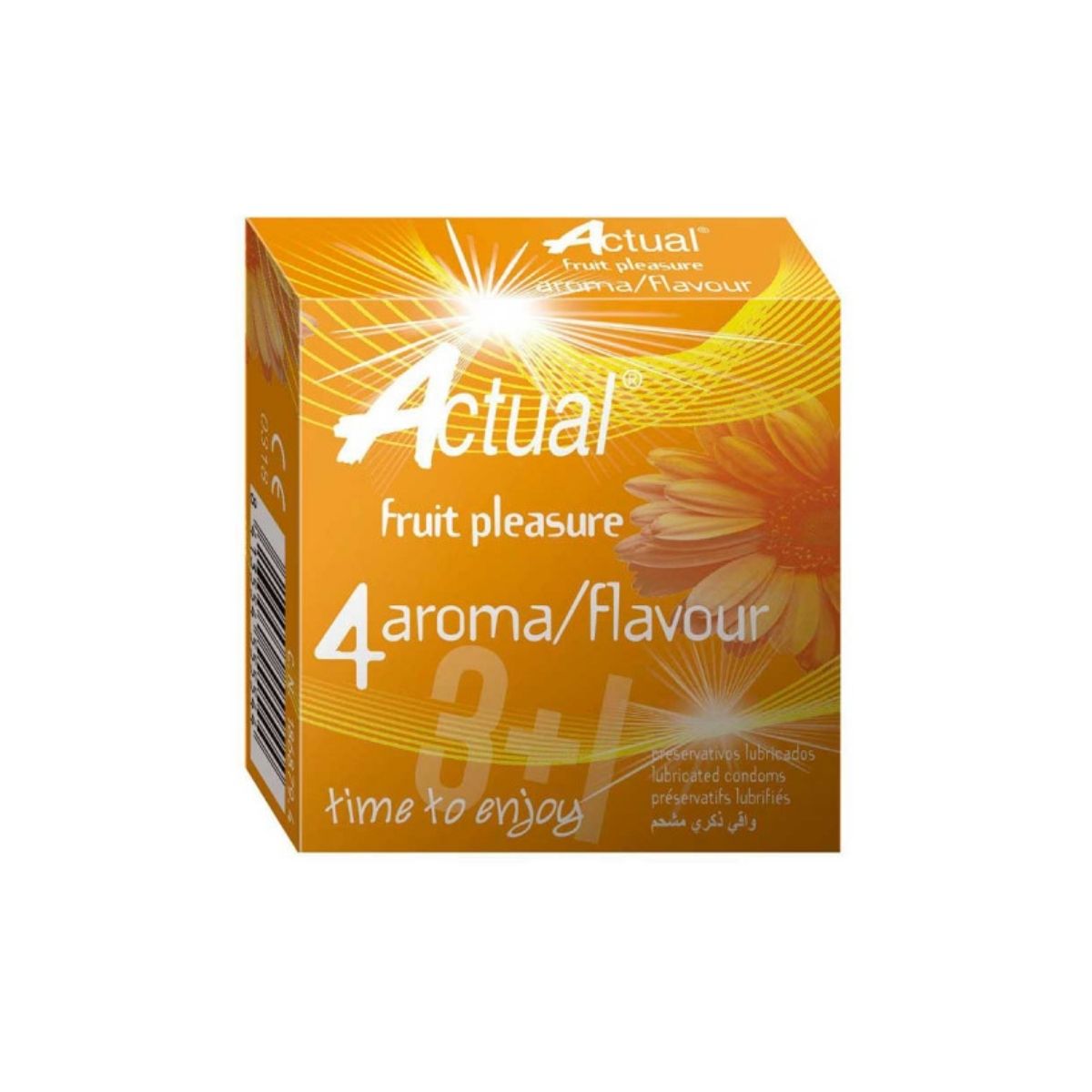 PRESERVATIF ACTUAL FLAVOUR BT/4