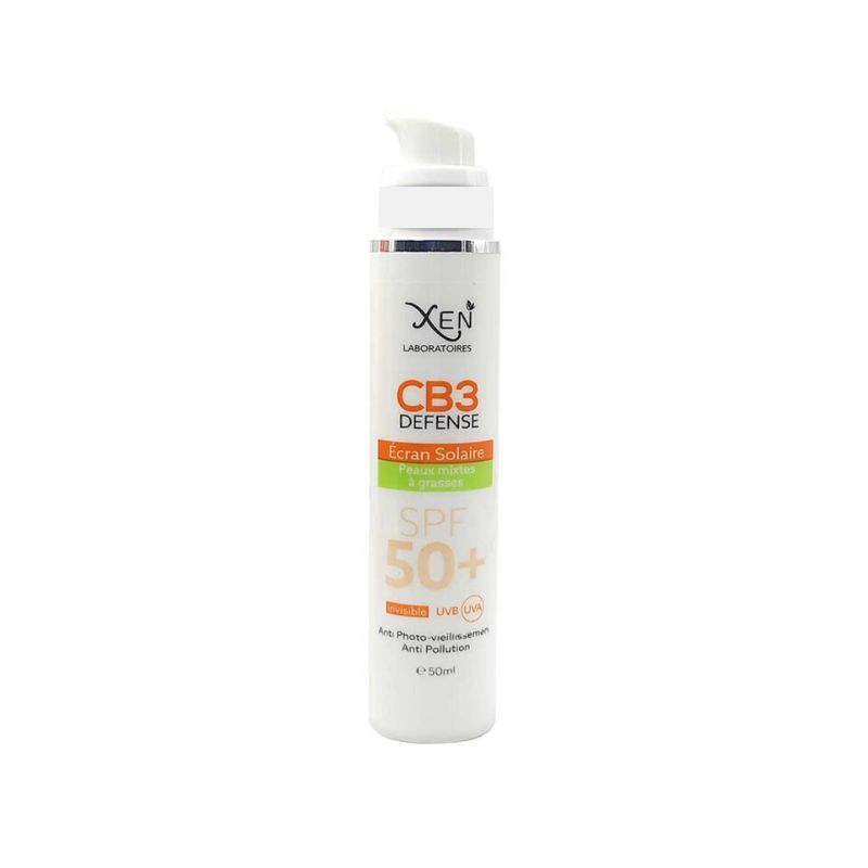 XEN CB3 DEFENCE ECRAN SOLAIRE Peaux mixtes à grasses 50ml