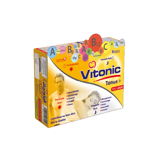 VITONIC TONUS + JOUR ET NUIT 60 gélules
