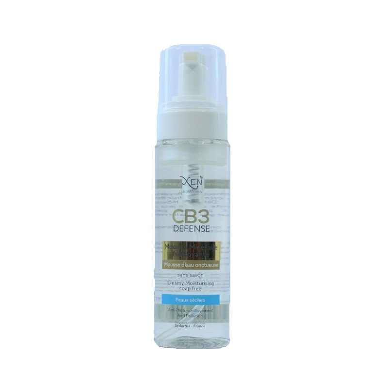 XEN CB3 DEFENSE MOUSSE MICELLAIRE NETTOYANTE PEAUX Sèches 200 ml