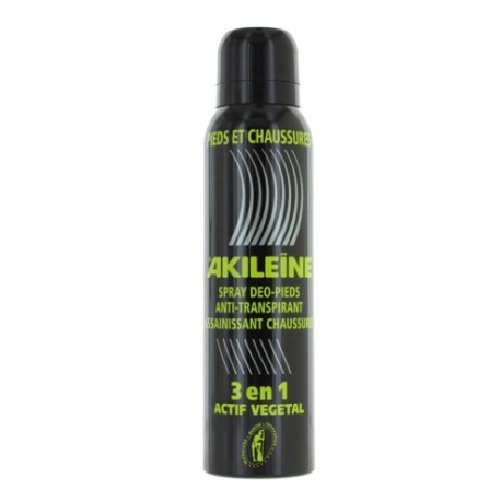 AKILEINE SPRAY NOIR DEODORANT PIEDS ANTI TRANSPIRANT 150ML