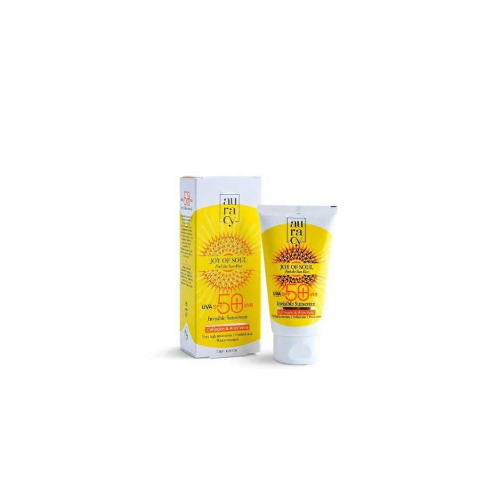 Auracy – Ecran solaire invisible – spf50+ – 50gr