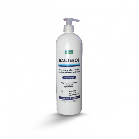 BACTEROL GEL HYDROALCOOLIQUE DESINFECTANT SANS RINCAGE 1L