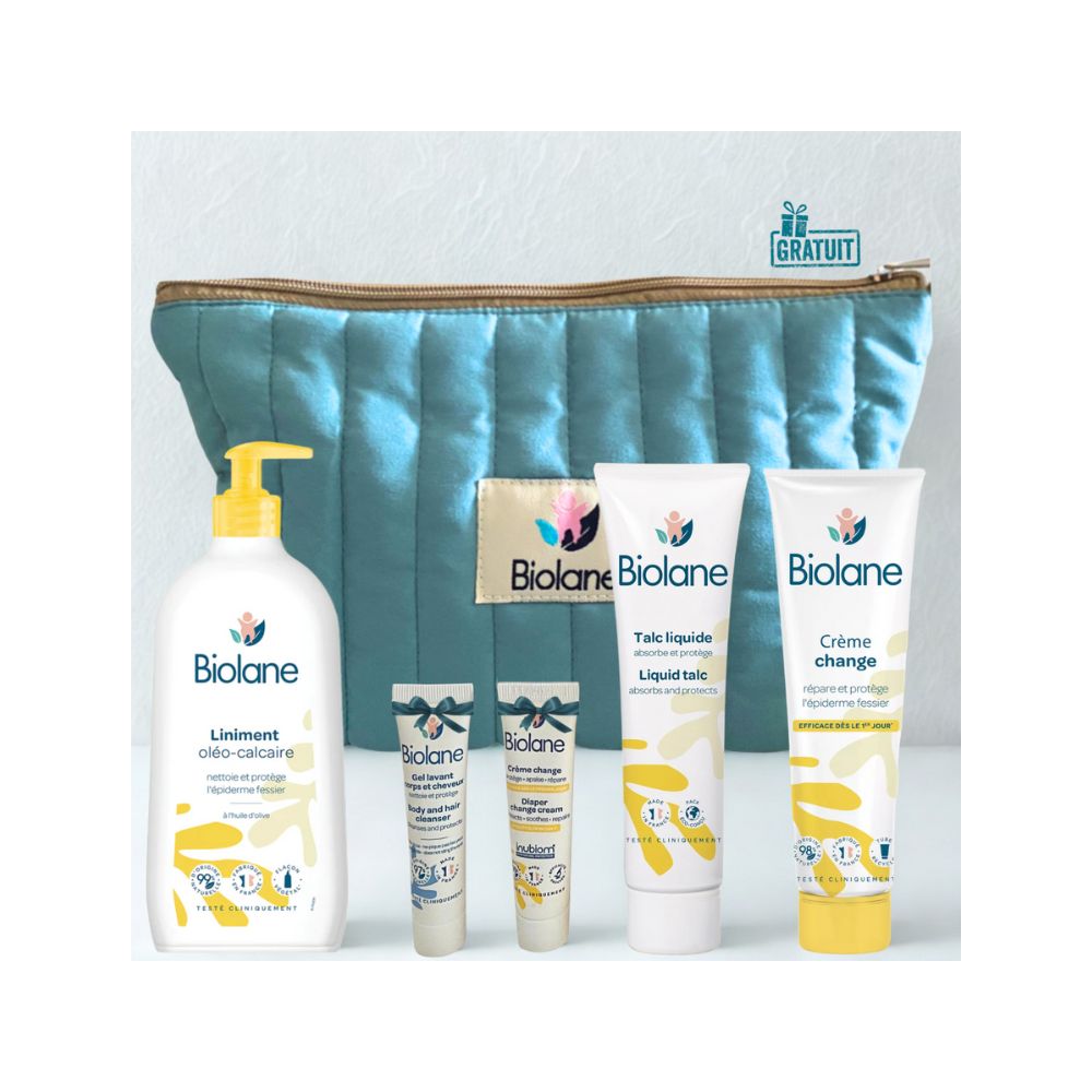 BIOLANE TROUSSE DE MATERNITE LES ESSENTIELLES BLEU