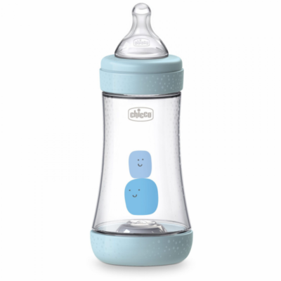 CHICCO Biberon Perfect 5 240ML Bleu