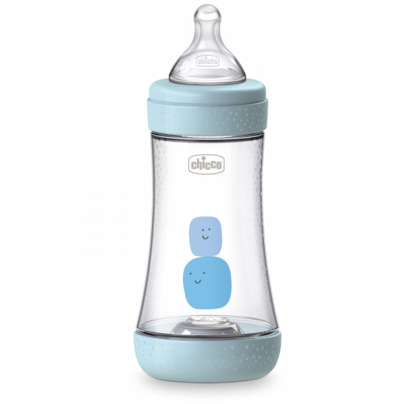 CHICCO Biberon Perfect 5 240ML Bleu