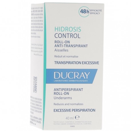 Ducray Hidrosis Control Roll-On Anti-Transpirant Aisselles 40 ml