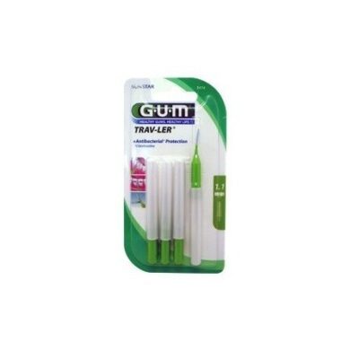 GUM Brossettes Traveler ultrafine conique  bte de 4 (1414)