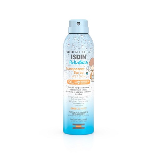 ISDIN PEDIATRICS TRANSPARENT SPRAY POUR ENFANTS SPF50, 250ML