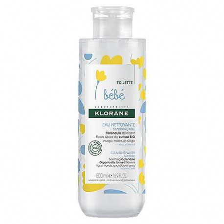 KLORANE Toilette Bébé Eau Nettoyante Micellaire Sans Rinçage 500 ml