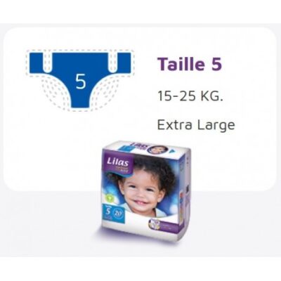 Lilas Couche BB 15-25 Kg Confort max actif pharmacie   20 pièces
