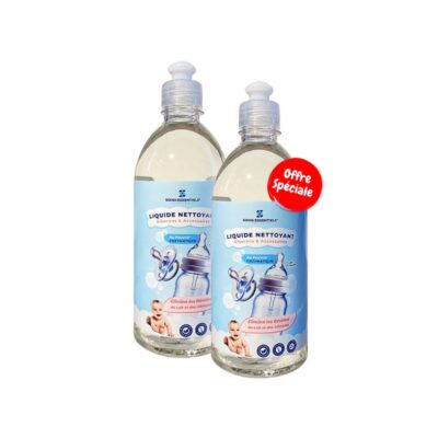 Offre Speciale – Lot de 2x Liquide Nettoyant Biberons – Soins Essentiels  500 ml