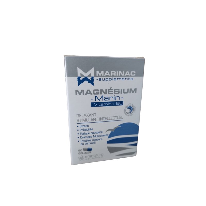 MARINAC SUPPLÈMENTS MAGNÉSIUM MARIN BT 60 Gélules
