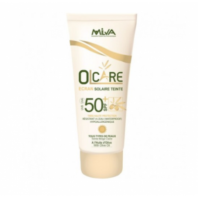 OLCARE ECRAN SOLAIRE TEINTÉ BEIGE CLAIRE SPF50+ 50ML