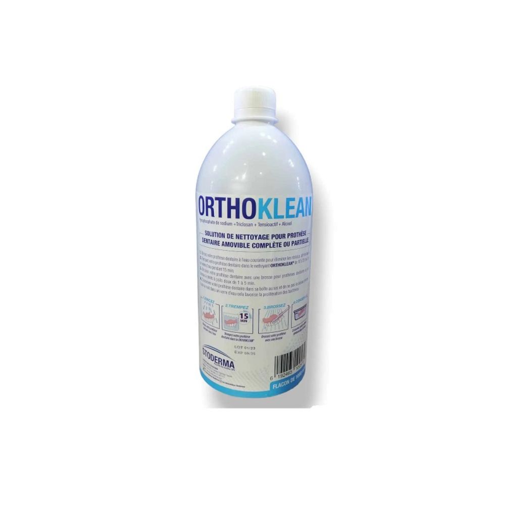 orthoklean solution de nettoyage pour prothèse dentaire 1000ml