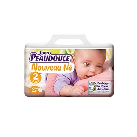 Peaudouce Confort 3-6 Kg Nouveau Né Taille 2 32 unités