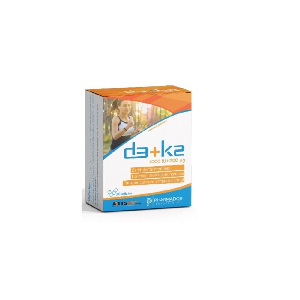 PHARMADOR D3+K2 30 Capsules