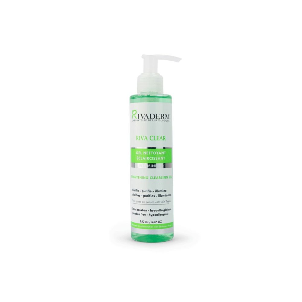 RIVADERM RIVA CLEAR GEL NETTOYANT ECLAIRCISSANT 150ML