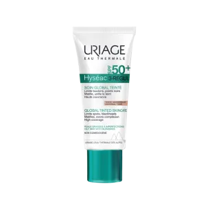 URIAGE HYSEAC 3 REGUL SOIN GLOBAL TEINTE UNIVERSELLE SPF50 PEAUX GRASSES A IMPERFECTIONS 40ML
