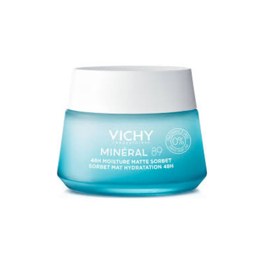 VICHY MINERAL 89 – SORBET MAT HYDRATATION 48H PEAU MIXTE A GRASSE 50ML