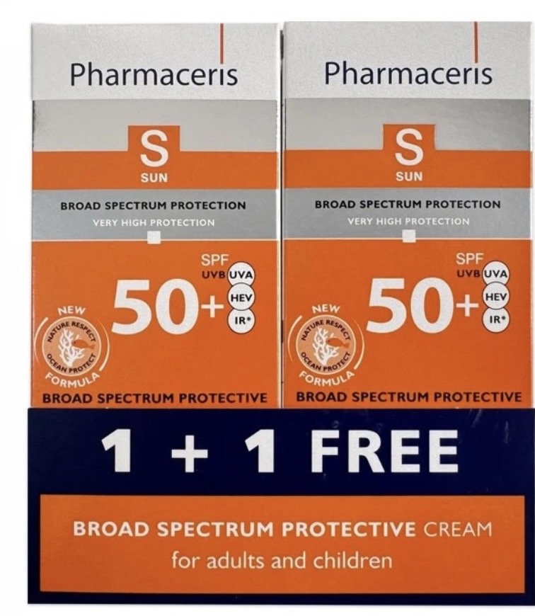 Pharmaceris S Spectrum-Protect Crème Haute Protection SPF50+ 50ml – 1+1 Gratuit